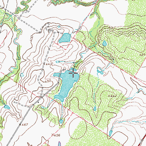 Topographic Map of Wortham Lake Number 2 Dam, TX
