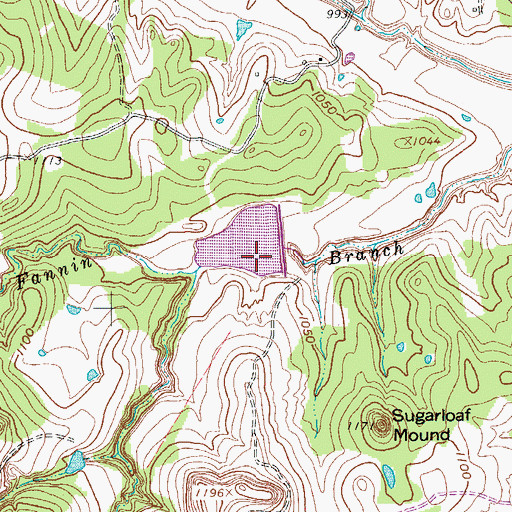 Topographic Map of Soil Conservation Service Site 23 Dam, TX