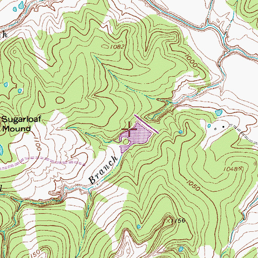 Topographic Map of Soil Conservation Service Site 24 Reservoir, TX