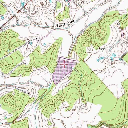 Topographic Map of Soil Conservation Service Site 26 Dam, TX