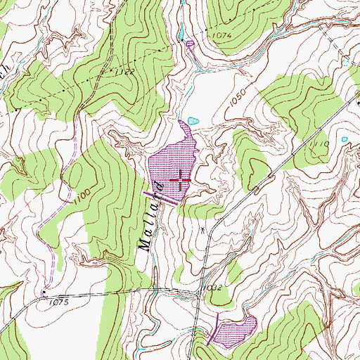 Topographic Map of Soil Conservation Service Site 3b Dam, TX