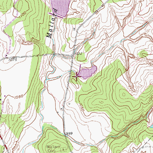 Topographic Map of Soil Conservation Service Site 4b Reservoir, TX