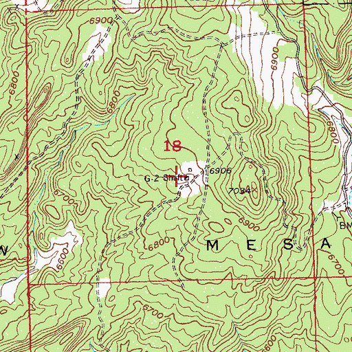 Topographic Map of G-2 Shaft, CO