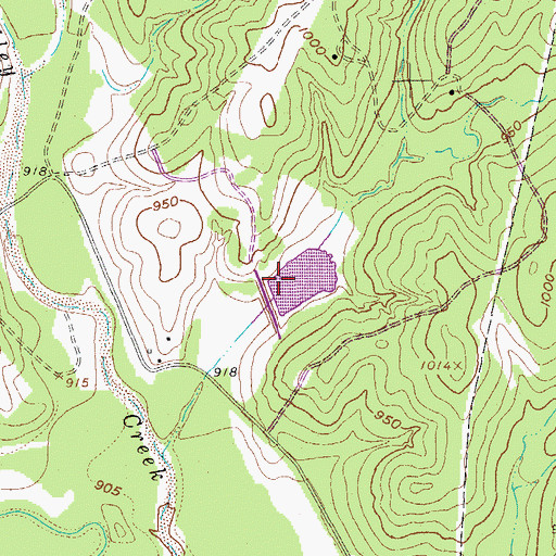 Topographic Map of Soil Conservation Service Site 5 Reservoir, TX