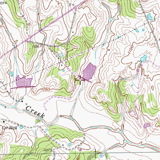 Topographic Map of Soil Conservation Service Site 5 Reservoir, TX