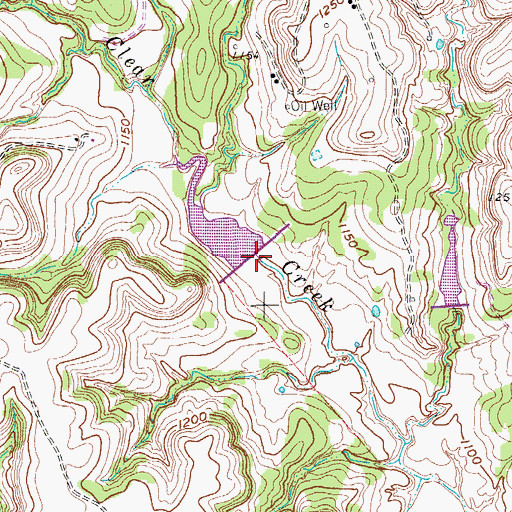 Topographic Map of Soil Conservation Service Site 6 Dam, TX
