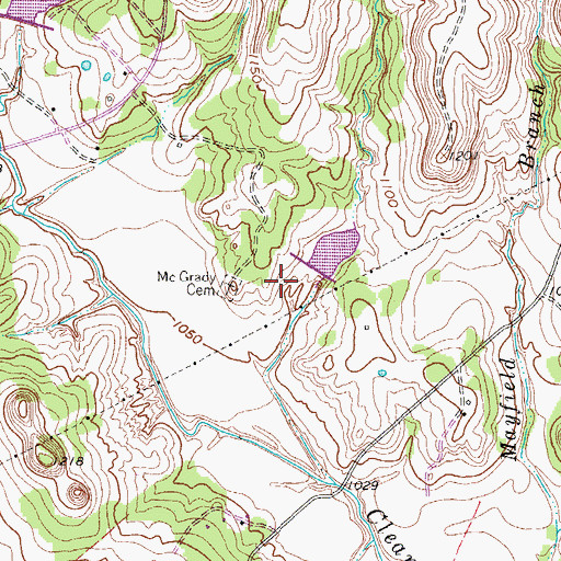 Topographic Map of Soil Conservation Service Site 9 Dam, TX