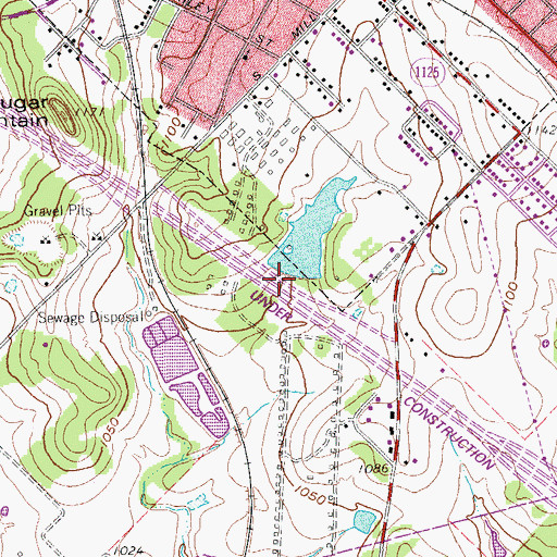 Topographic Map of Mose Johnson Lake Dam, TX