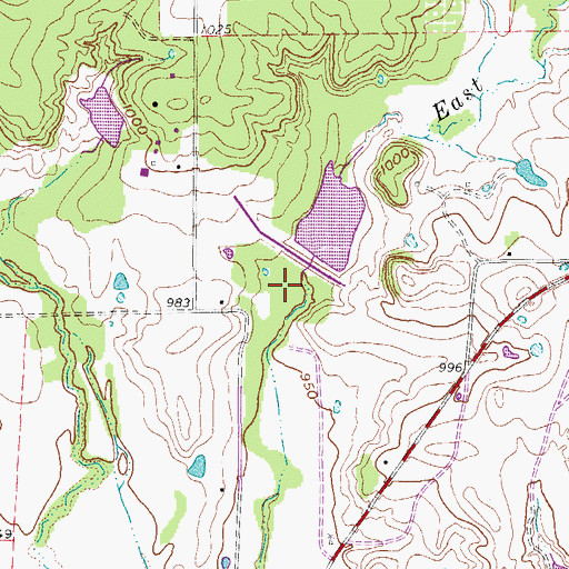 Topographic Map of Soil Conservation Service Site 6 Dam, TX