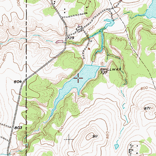 Topographic Map of Haywire Lake Number 2, TX