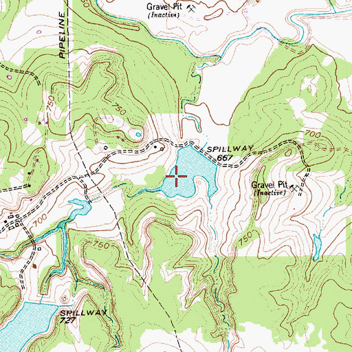Topographic Map of Haywire Lake Number 1, TX