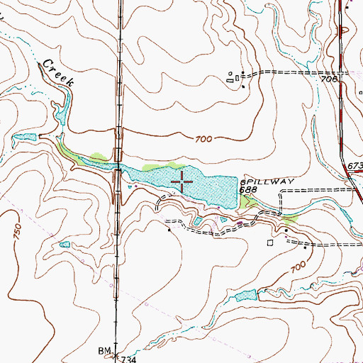 Topographic Map of Loughridge Lake, TX