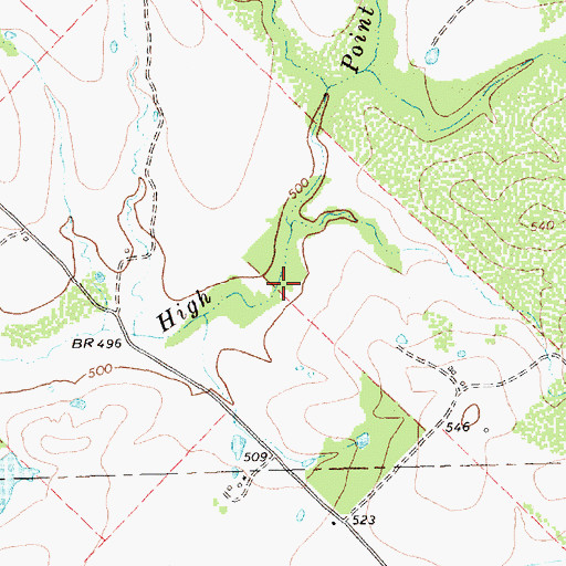 Topographic Map of Soil Conservation Service Site 16a Dam, TX