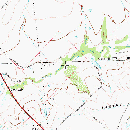 Topographic Map of Soil Conservation Service Site 16 Reservoir, TX