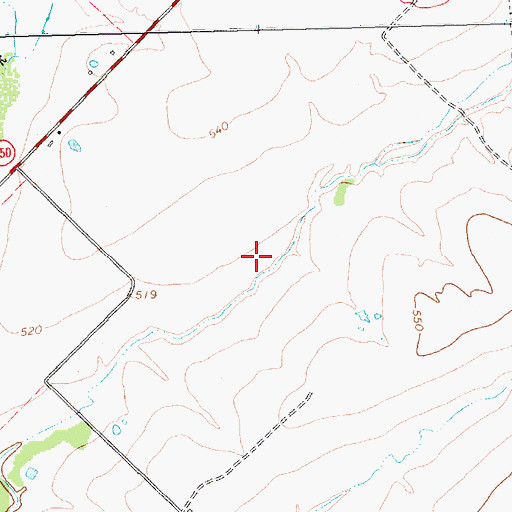Topographic Map of Soil Conservation Service Site 11 Reservoir, TX
