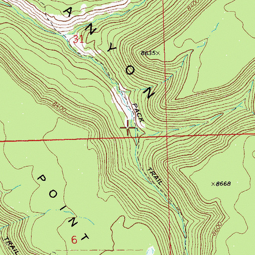Topographic Map of Willow Creek, CO