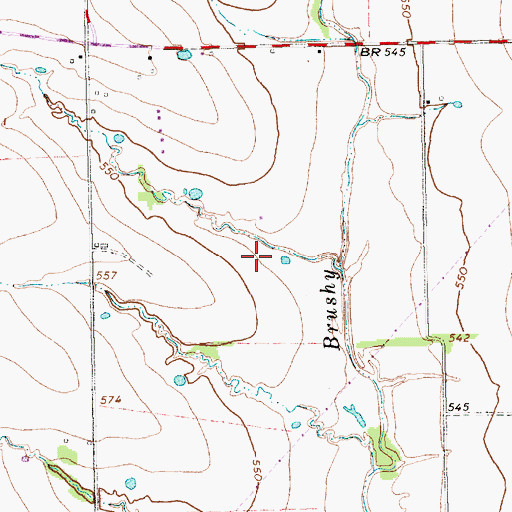 Topographic Map of Soil Conservation Service Site 3 Dam, TX