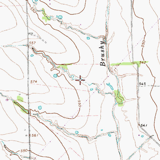 Topographic Map of Soil Conservation Service Site 4 Reservoir, TX