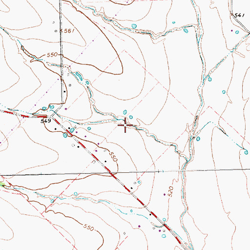 Topographic Map of Soil Conservation Service Site 6 Dam, TX