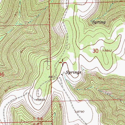 Topographic Map of U C Cow Camp, CO