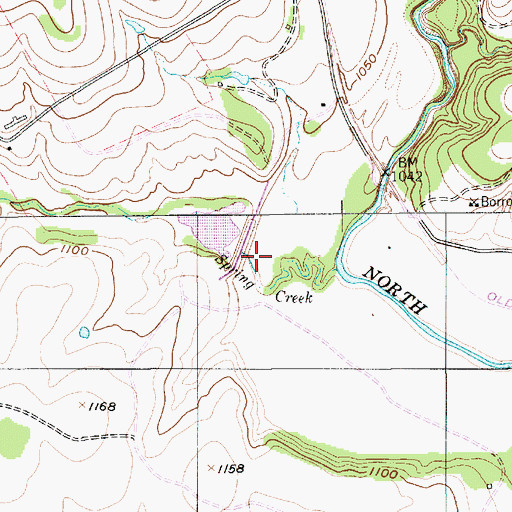 Topographic Map of Soil Conservation Service Site 25 Reservoir, TX