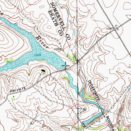 Topographic Map of House Lake Dam, TX
