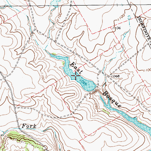 Topographic Map of Upper House Lake, TX