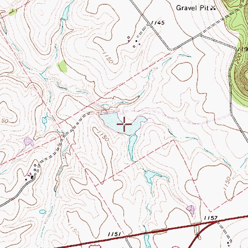 Topographic Map of Lesley Lake Number 2, TX