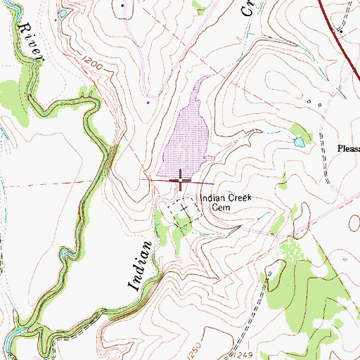Topographic Map of Soil Conservation Service Site 18 Dam, TX