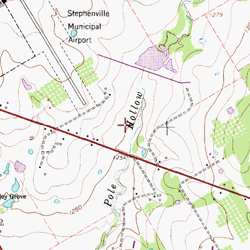 Topographic Map of Soil Conservation Service Site 15 Dam, TX