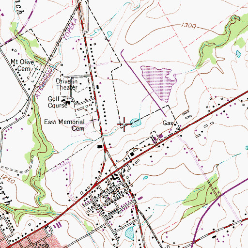 Topographic Map of Soil Conservation Service Site 7 Dam, TX