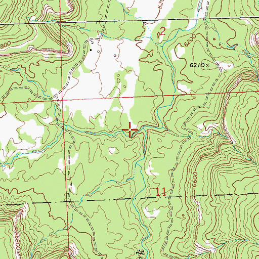 Topographic Map of Kelso Creek, CO