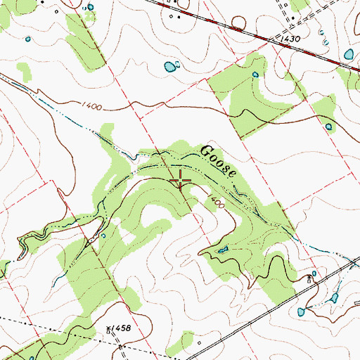 Topographic Map of Soil Conservation Service Site 10 Reservoir, TX
