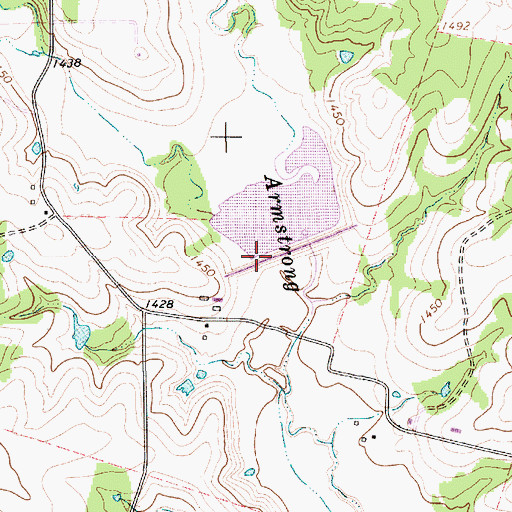 Topographic Map of Soil Conservation Service Site 1 Dam, TX