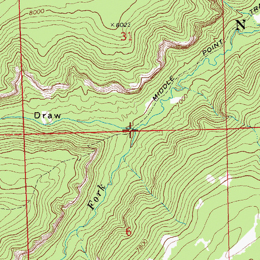 Topographic Map of Haley Draw, CO