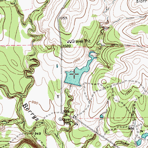 Topographic Map of Nutt Lake, TX