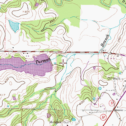 Topographic Map of Lake Timado, TX