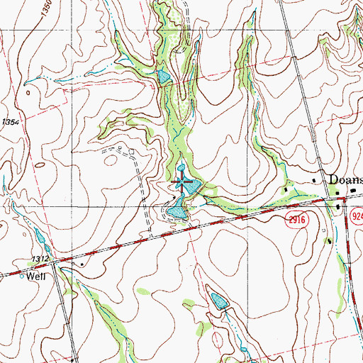 Topographic Map of Vernon Rod and Gun Club Lake, TX