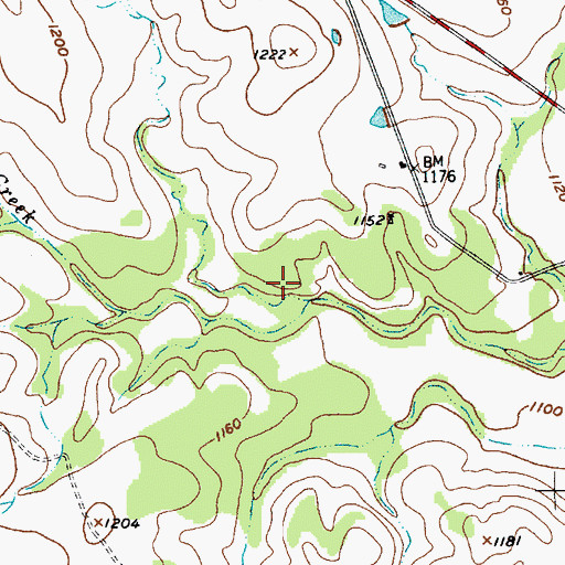 Topographic Map of Soil Conservation Service Site 5 Dam, TX