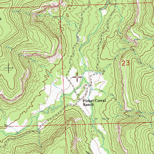 Topographic Map of East Fork Escalante Creek, CO
