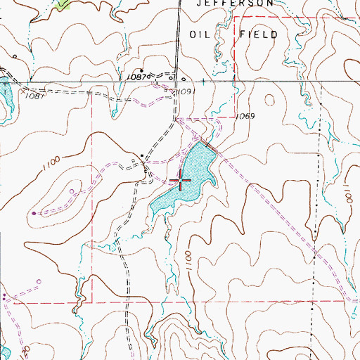 Topographic Map of McKinney Lake, TX