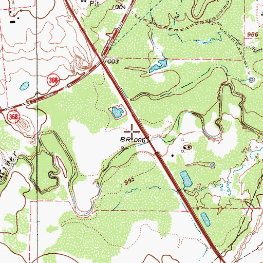 Topographic Map of Continental Oil Company Reservoir, TX