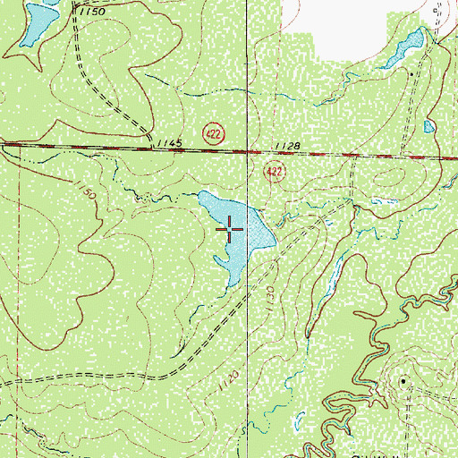 Topographic Map of Parkey Lake, TX