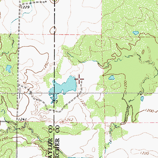 Topographic Map of Hrncirik Lake, TX