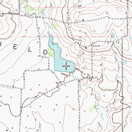 Topographic Map of Reilly Lake, TX