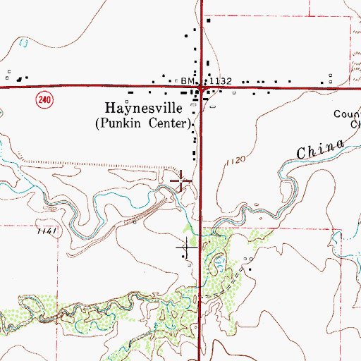 Topographic Map of Old Electra City Lake, TX