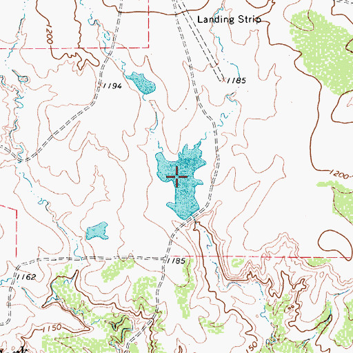 Topographic Map of Cowan Lake, TX