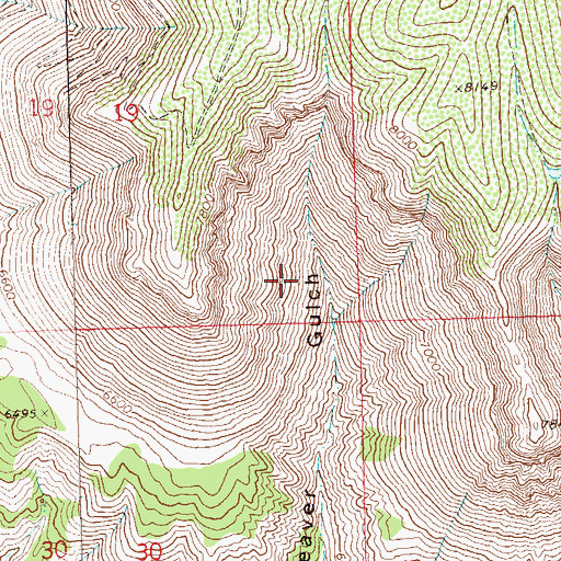 Topographic Map of Pine Trail Reservoir, CO