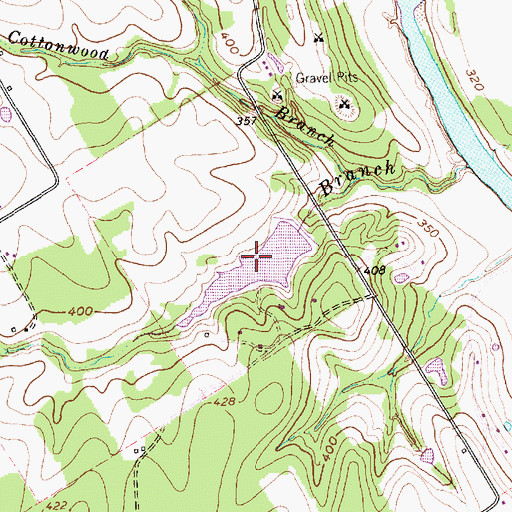 Topographic Map of Lake Winiwaca, TX