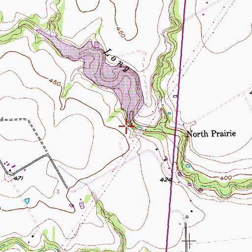 Topographic Map of Soil Conservation Service Site 15 Dam, TX